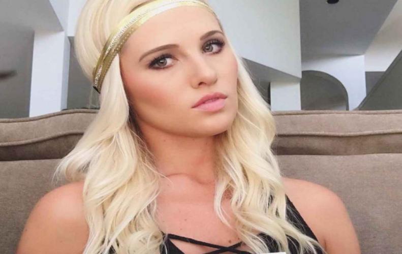 Who is Tomi Lahren at whom a drink was thrown over which involved President Donald Trump.